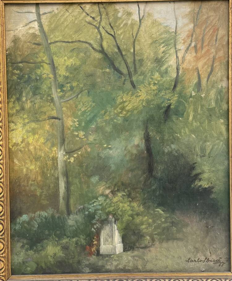 Carlo Sbisà- sentiero nel bosco 1945
