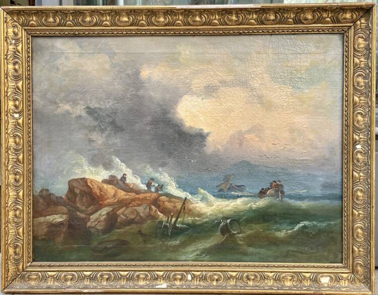 Scena di burrasca, XIX Secolo